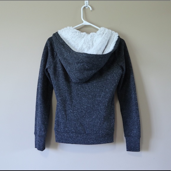 Fluffy zip up sweater grey - Picture 4 of 4